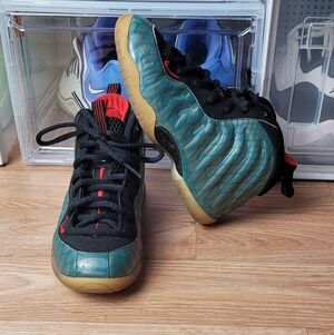Nike FoamPosite One Gone Fishing Boys Size 12c Athletic Shoes Sneakers